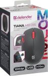 Mysz bezprzewodowa Defender TIANA MB-055 optyczna bezklikowa silent 1000dpi 3P czarna - 3