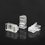 Wtyk QOLTEC przelotowy złącze RJ45 | CAT5e | UTP | Pass Through | Pozłacane styki | 10 sztuk - 5