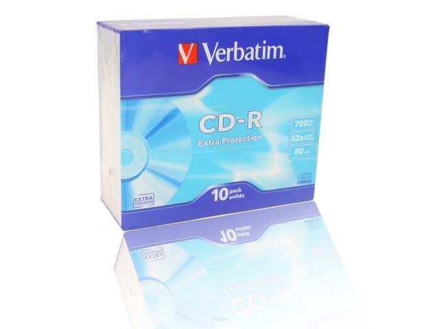 Płyty CD-R Verbatim 700MB Extra Protection (10 Slim)