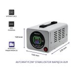 Stabilizator napięcia AVR Qoltec 500VA - 4
