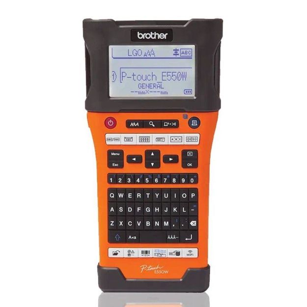 Drukarka etykiet Brother P-touch E550WVP pomarańczowa