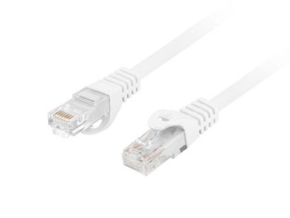 Patchcord Lanberg UTP kat.6 0,25m LSZH CU fluke passed biały