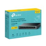 Switch niezarządzalny TP-Link LS109P 9x100 8x PoE+ 63W - 4