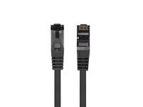 Patchcord Lanberg S/FTP kat.8.1 0,25m LSZH CU fluke passed czarny - 2