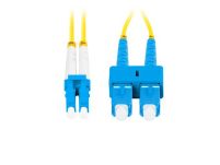 Patchcord światłowodowy Lanberg SM SC/UPC-LC/UPC DUPLEX 3.0MM LSZH G657A1 0.5m żółty - 2