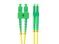 Patchcord światłowodowy Lanberg SM SC/APC-LC/APC DUPLEX 3.0mm LSZH G657A1 2m żółty - 2