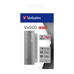 Dysk SSD zewnętrzny Verbatim VX500 1TB USB-C 3.1 aluminium - 3