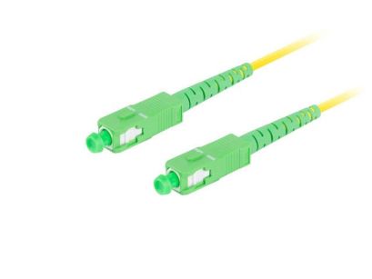 Patchcord światłowodowy Lanberg SM SC/APC-SC/APC SIMPLEX 3.0MM LSZH G657A1 1M żółty