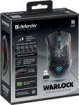 Mysz bezprzewodowa Defender WARLOCK GM-709L optyczna 2400dpi czarna RGB AKUMULATOR 8 przycisków Gaming - 4