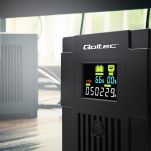 Zasilacz awaryjny UPS Qoltec Monolith | 1500VA | 900W | LCD | USB - 6