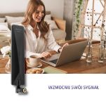 Antena 4G LTE Qoltec dookólna | 7dBi | wewnętrzna - 2