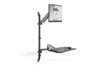 Ramię naścienne pojedyncze DIGITUS LCD+klawiaturamax.32