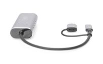 Karta sieciowa DIGITUS przewodowa USB 3.1 Typ C + USB A do 1x RJ45 2.5 Gigabit Ethernet 10/100/1000/2500Mbps - 3