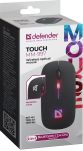 Mysz bezprzewodowa Defender TOUCH MM-997 optyczna 1600dpi 2.4 GHz + Bluetooth czarna RGB AKUMULATOR bezklikowa silent - 5