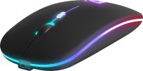 Mysz bezprzewodowa Defender TOUCH MM-997 optyczna 1600dpi 2.4 GHz + Bluetooth czarna RGB AKUMULATOR bezklikowa silent - 3