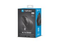 Mysz bezprzewodowa Natec Crake 2 Bluetooth 5.2 + 2.4GHz 2400DPI wertykalna czarna - 8