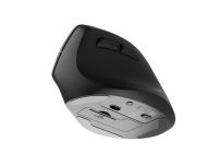 Mysz bezprzewodowa Natec Crake 2 Bluetooth 5.2 + 2.4GHz 2400DPI wertykalna czarna - 3