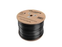 Kabel UTP Lanberg kat. 5e 305m drut Outdoor CU czarny - 2