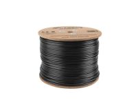 Kabel UTP Lanberg kat. 5e 305m drut Outdoor CU czarny - 4