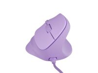 Mysz przewodowa Natec Crake 2 PRO 12800dpi wertykalna programowalna optyczna pure lavender - 5