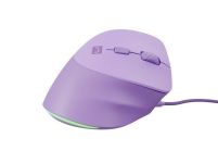 Mysz przewodowa Natec Crake 2 PRO 12800dpi wertykalna programowalna optyczna pure lavender - 3