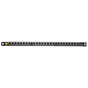 Patch panel 19'' Netrack 24-porty kat. 6 FTP, 0,5U z półką