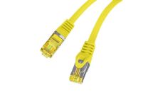 Patchcord Lanberg S/FTP kat.6A 3m LSZH CU fluke passed żółty - 3