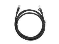 Patchcord Lanberg UTP kat.5e 2m czarny box fluke passed - 5