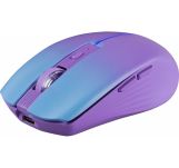 Mysz bezprzewodowa Defender MYSTERY MM-301 optyczna 1600dpi 2.4 GHz + Bluetooth fiolet AKUMULATOR bezklikowa silent - 3