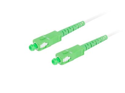 Patchcord światłowodowy Lanberg SM SC/APC-SC/APC SIMPLEX 3.0mm G657B3 25m biały