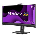 Monitor ViewSonic 34” VG3457CV MVA UWQHD 100Hz 2xHDMI DP HUB RJ45 głośniki - 3
