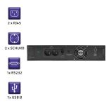 Zasilacz awaryjny UPS Qoltec RACK | 1kVA | 800W | LCD - 6