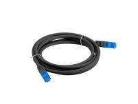 Patchcord Lanberg S/FTP kat.6A 0,5m LSZH CCA fluke passed czarny - 2