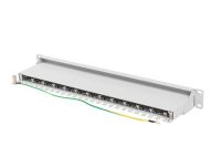 Patch panel Lanberg 24 port 1U kat.7 ekranowany szary - 3