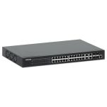 Switch zarządzalny Intellinet 24x 10/100/1000 Mbps PoE+ 370W+4x uplink Combo RJ45/SFP VLAN Rack 19