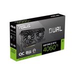 Karta VGA Asus GeForce RTX 4060 Ti DUAL-RTX4060TI-O8G-EVO OC 8GB GDDR6 128bit HDMI+3xDP PCIe4.0 - 9