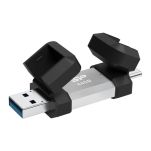 Pendrive Silicon Power Mobile C51 64GB USB-A USB 3.2 Typ-C 120 MB/s Srebrny - 3