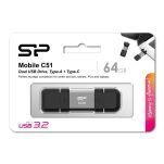 Pendrive Silicon Power Mobile C51 64GB USB-A USB 3.2 Typ-C 120 MB/s Srebrny - 4