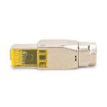 Wtyk RJ45 DIGITUS kat.6A, PoE++, 10GbE, ekranowany, metalowy, beznarzędziowy, AWG 27-22,linka/drut - 5