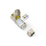 Wtyk RJ45 DIGITUS kat.6A, PoE++, 10GbE, ekranowany, metalowy, beznarzędziowy, AWG 27-22,linka/drut - 3