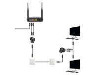 Adapter Lanberg złączka sieciowa spliter RJ-45 - RJ-45 X2 ekranowany - 2