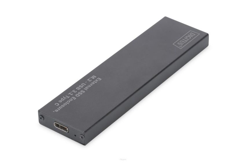 Obudowa DIGITUS USB Typ C na dysk SSD M2 (NGFF) SATA III, 80/60/42/30mm, aluminiowa