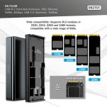 Obudowa DIGITUS USB 4.0 Typ C na dysk SSD M.2 NVMe 40Gbps aluminiowa, beznarzędziowa - 10