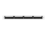 Patch panel Lanberg 24 port 1U kat.6A szary - 2