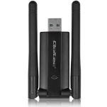 Karta sieciowa Qoltec Bezprzewodowy Adapter USB DUAL WiFi 2 x 2dBi | Standard AC | USB 3.0 | 1200Mbps - 5