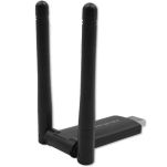 Karta sieciowa Qoltec Bezprzewodowy Adapter USB DUAL WiFi 2 x 2dBi | Standard AC | USB 3.0 | 1200Mbps - 8