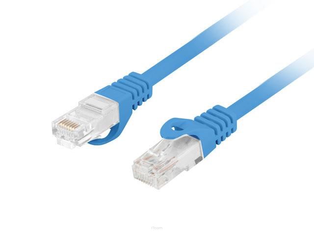 Patchcord Lanberg UTP kat.6 1,5m LSZH CU fluke passed niebieski