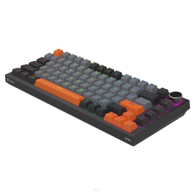 Klawiatura przewodowa SAVIO ASTRAL Black OUTEMU White Jade RGB 3 kolory keycapów magnetyczna