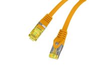 Patchcord Lanberg S/FTP kat.6A 3m LSZH CU fluke passed pomarańczowy - 3