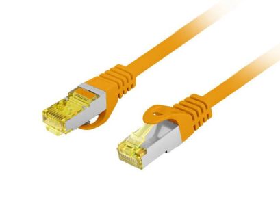 Patchcord Lanberg S/FTP kat.6A 3m LSZH CU fluke passed pomarańczowy